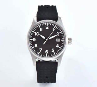 NH35 PT5000 39mm飞行员潜水机械手表男无标日历蓝宝石绿夜光