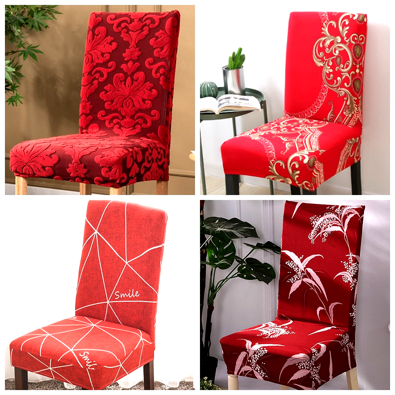 新年弹力万能通用餐桌椅子套罩红色中式欧式复古典结婚板凳座坐垫,居家布艺,椅套/椅垫,淘宝优惠券,粉丝福利购,淘宝优惠卷