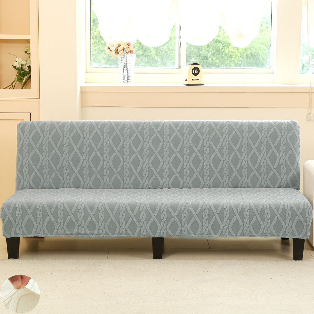 超柔加厚无扶手折叠沙发床套罩全包通用防猫抓两用1.8米直排 三人