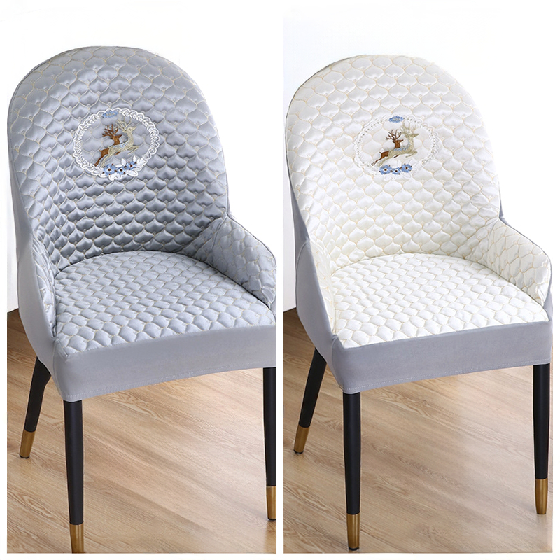 夹棉加厚防滑圆弧形椅子套罩