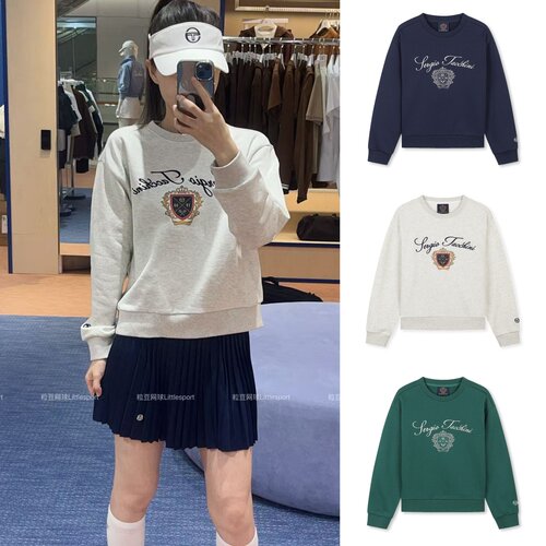 Sergio Tacchini男女同款网球长袖卫衣 119TXMT10161｜韩国直邮