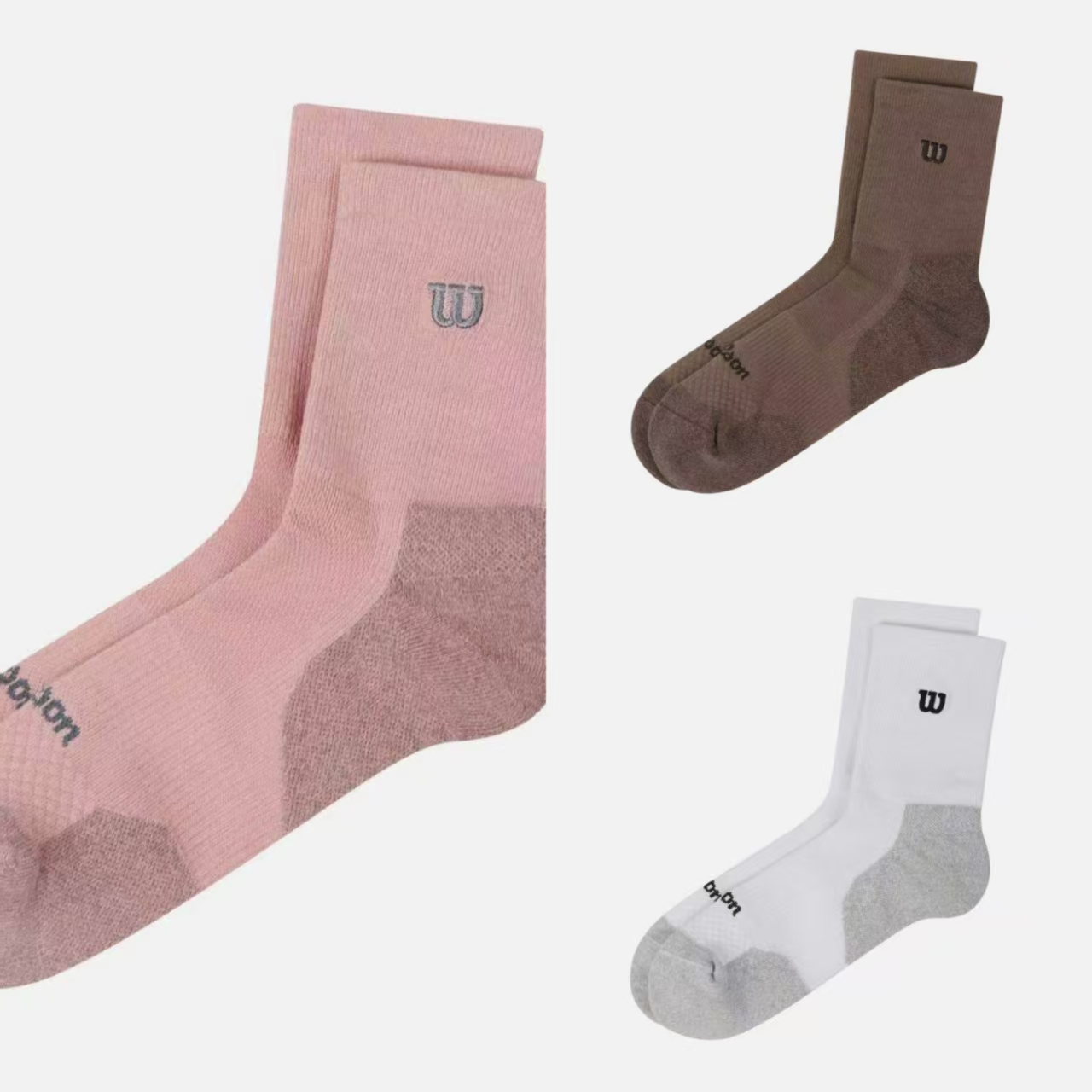 支持鉴定wilson威尔胜男女网球袜子舒适柔软不变形15W253005TSO75