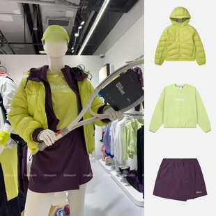 支持鉴定wilson威尔胜女网球外套长袖帽子短裤羽绒服速干保暖套装