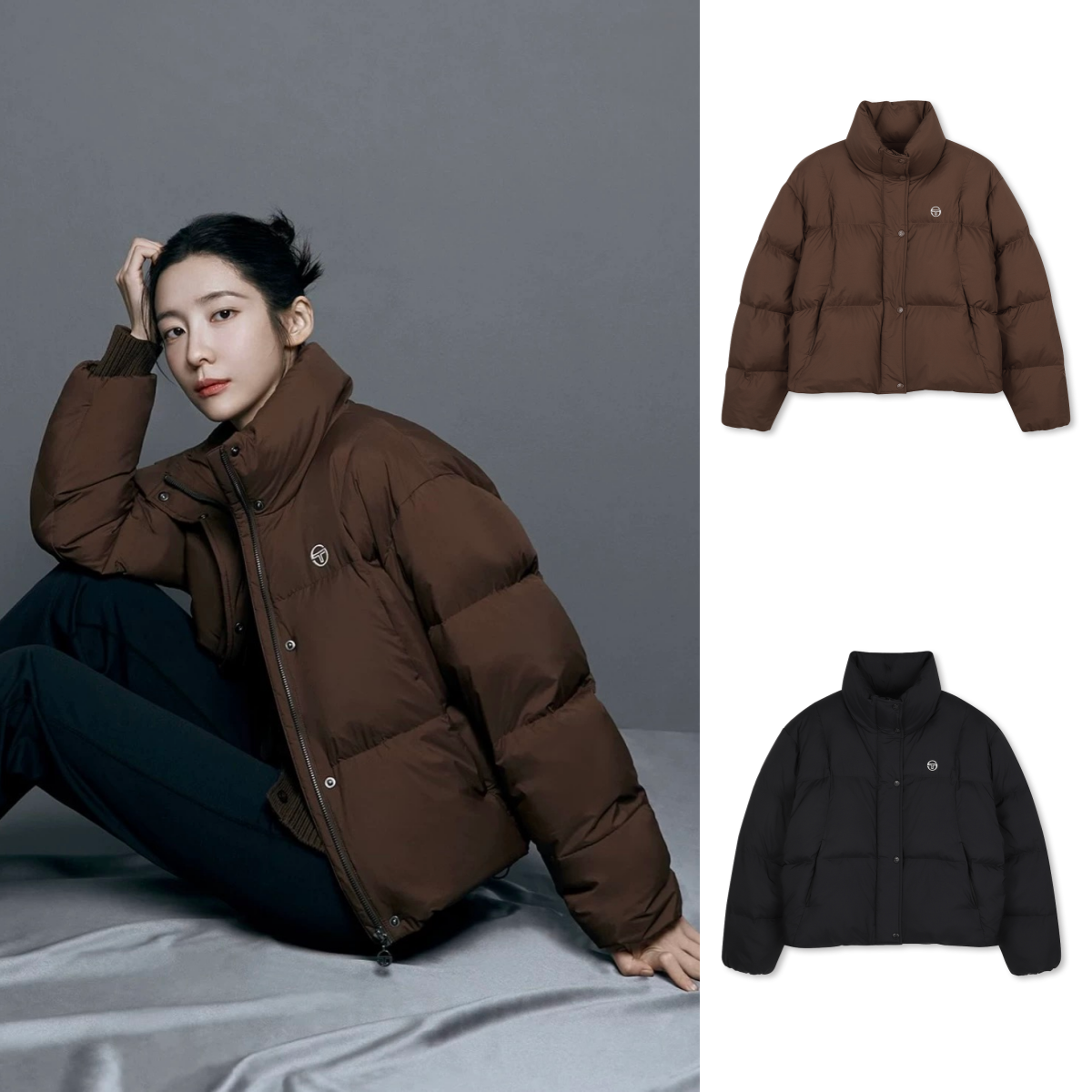 Sergio Tacchini女网球羽绒服高领外套299TWDJ20156｜韩国直邮