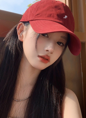 鸭舌帽出游韩版男女春夏弯檐