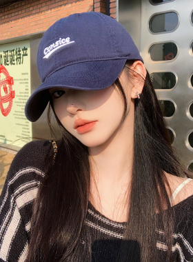 鸭舌帽出游韩版男女春夏弯檐