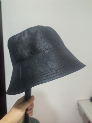 定做手工真丝龟纹香云纱渔夫帽盆帽防晒帽女士帽子钓鱼帽大檐帽