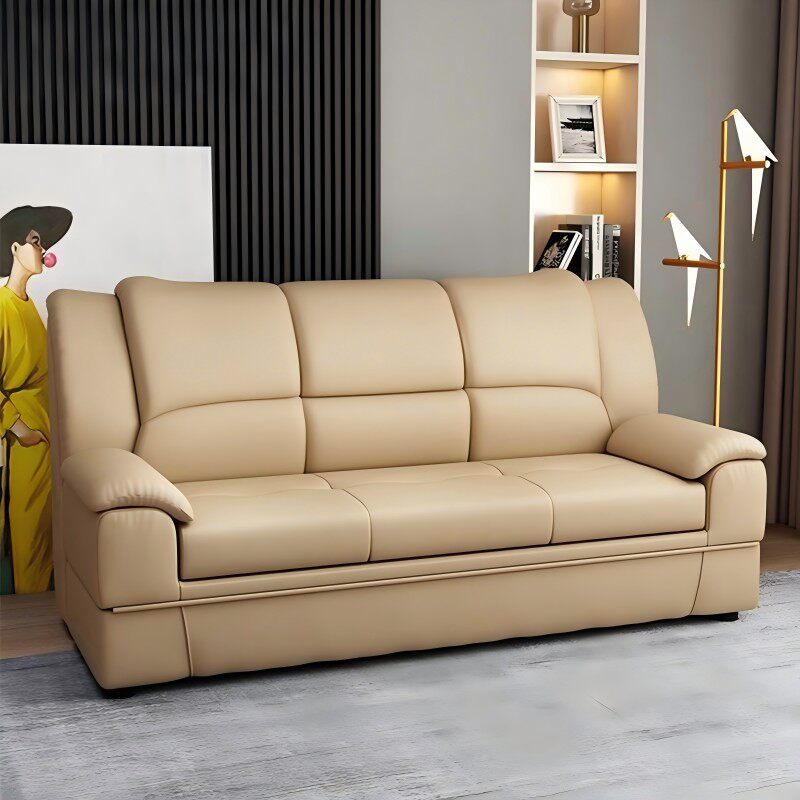 【香港包邮】小户型两用沙发床可折叠带储物客厅多功能真皮梳化床