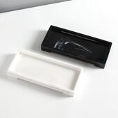 卫浴托盘卫生间套件酒店洗手液瓶托盘浴室洗漱用品托盘样板房摆件