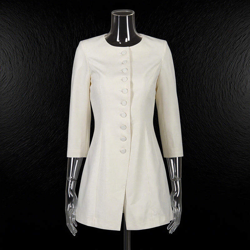 新中式优雅风西装2025秋简约百搭纯色圆领单排扣收腰外套短外套女,女装/女士精品,短外套,淘宝优惠券,粉丝福利购,淘宝优惠卷