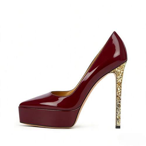 欧美水台时装单鞋尖头优雅细跟格丽特女鞋走秀high heels pumps14