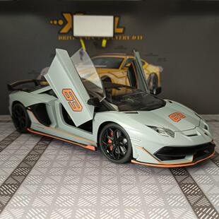 新款 仿真兰博埃文塔多SVJ63合金车转向声光大号玩具车