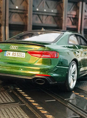 新款 仿真澳迪RS5合金跑车模型汽车静态摆件收藏礼物男