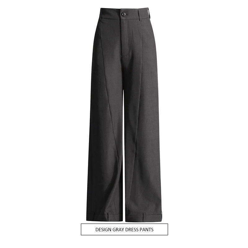 新款 百搭气质直筒裤 2025秋季时尚纯色高腰阔腿型女式休闲裤,女装/女士精品,休闲裤,淘宝优惠券,粉丝福利购,淘宝优惠卷