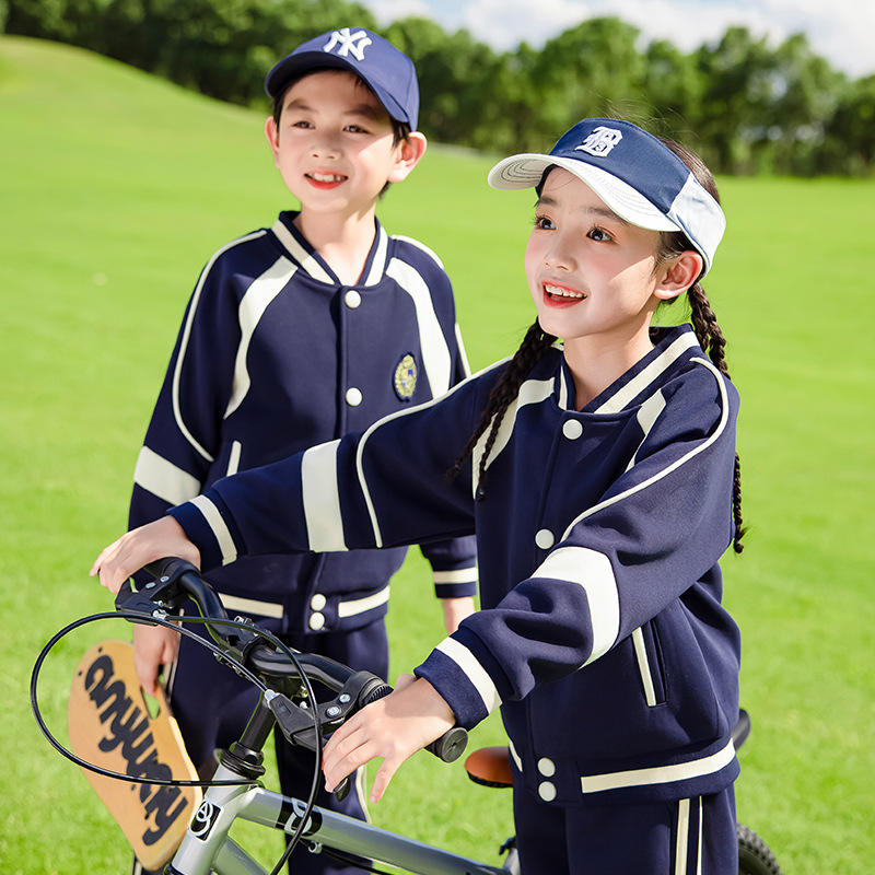 幼儿园园服春秋款三四件套棒球服小学生校服运动会儿童班服学院风