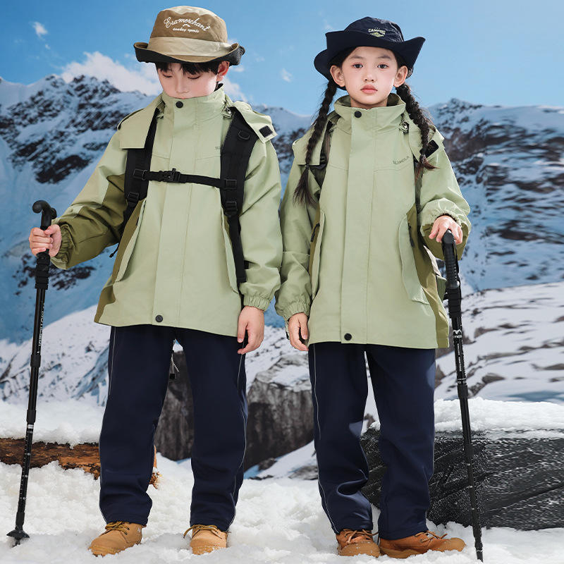 幼儿园园服春秋装冲锋衣三件套一年级儿童校服小学生班服秋冬套装