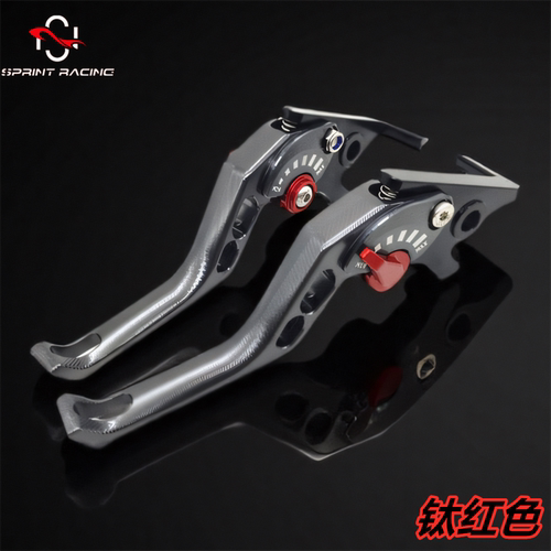 适用张雪ZX500RR 改装二指短款可调全铝合金刹车牛角离合手把配件