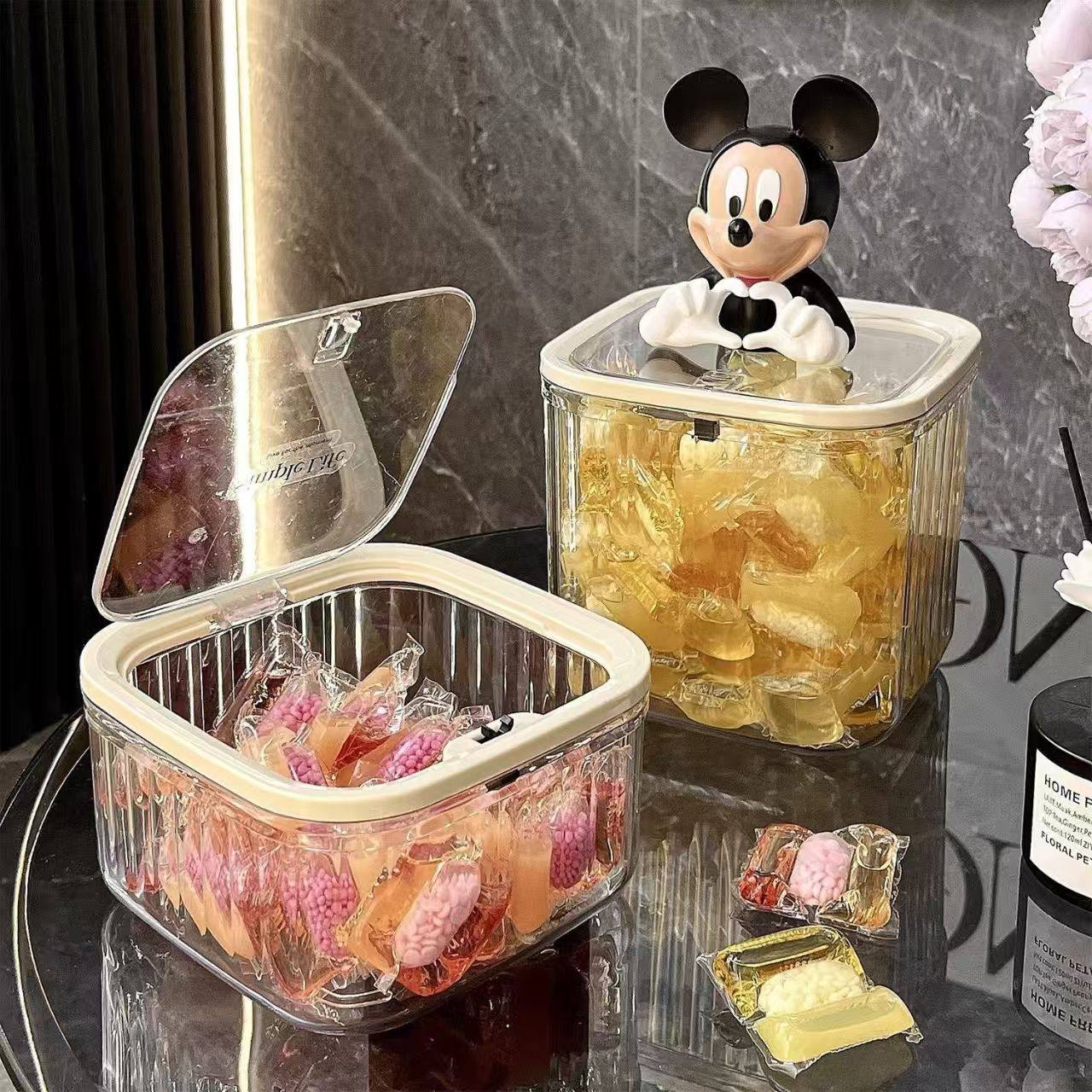 萌粒收纳盒桌面按压开盖防尘带盖小杂物零食糖果罐盲盒收纳展示架,收纳整理,其他收纳盒,淘宝优惠券,粉丝福利购,淘宝优惠卷