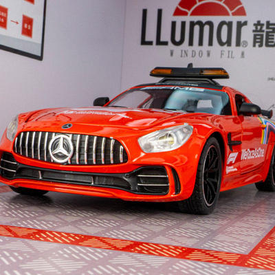 新款 车致仿真大奔GT赛事安全车涂装版声光玩具跑车可开门