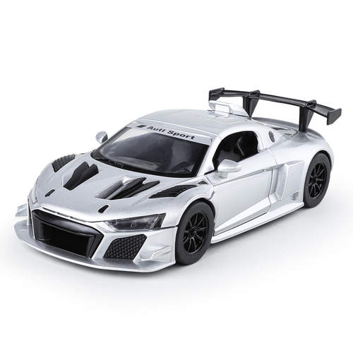 新款1:24奥迪R8 LMS GT2赛道精装版模型仿真合金车模声光礼物摆件