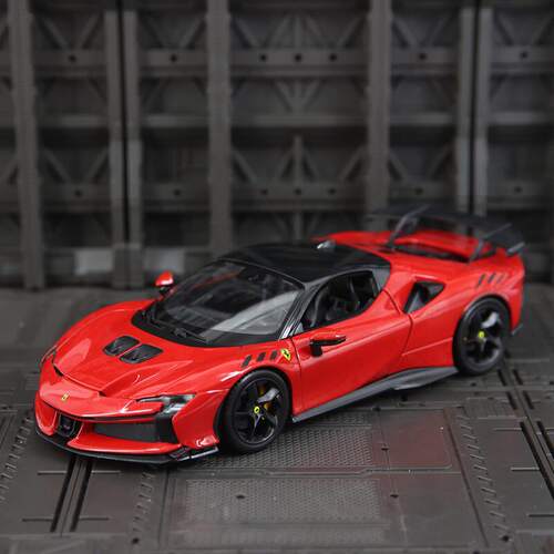 新款 仿真SF90 XX Stradale合金超级跑车模型静态摆件