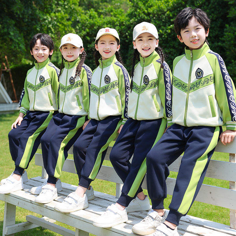 幼儿园园服三件套春秋装运动服纯棉校服套装小学生班服夏装学院风