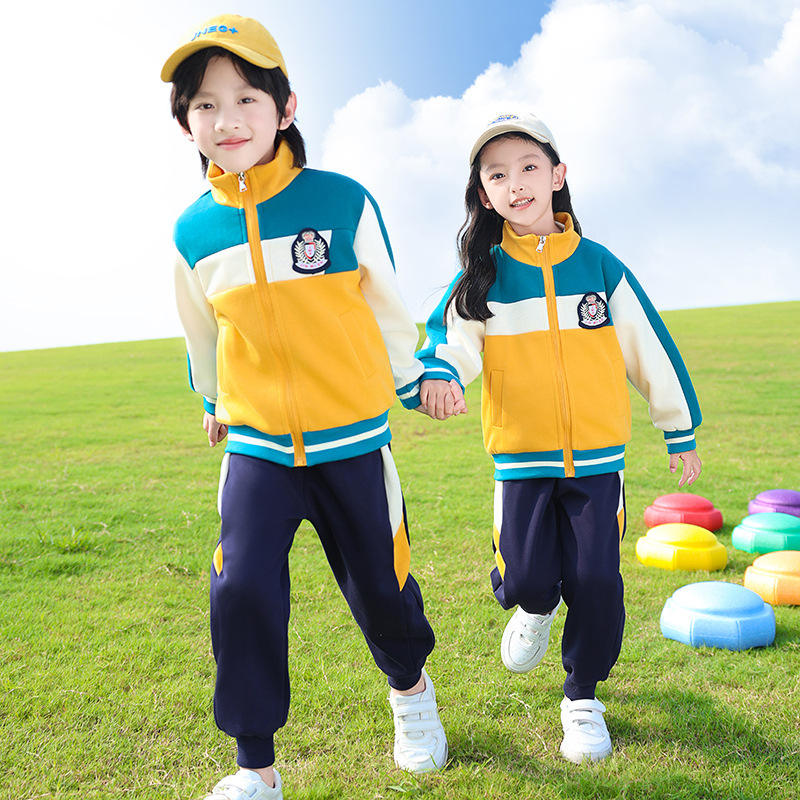 新款小学生校服运动服儿童班服棒球服长袖春秋幼儿园园服秋冬套装
