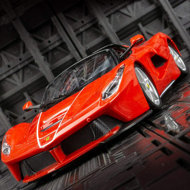 仿真拉法敞篷跑车合金汽车模型静态摆件收藏火车/摩托/汽车模型