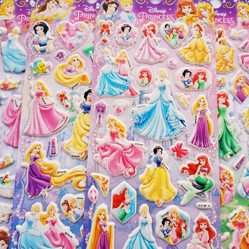 白雪公主贴纸儿童卡通动漫3d立体