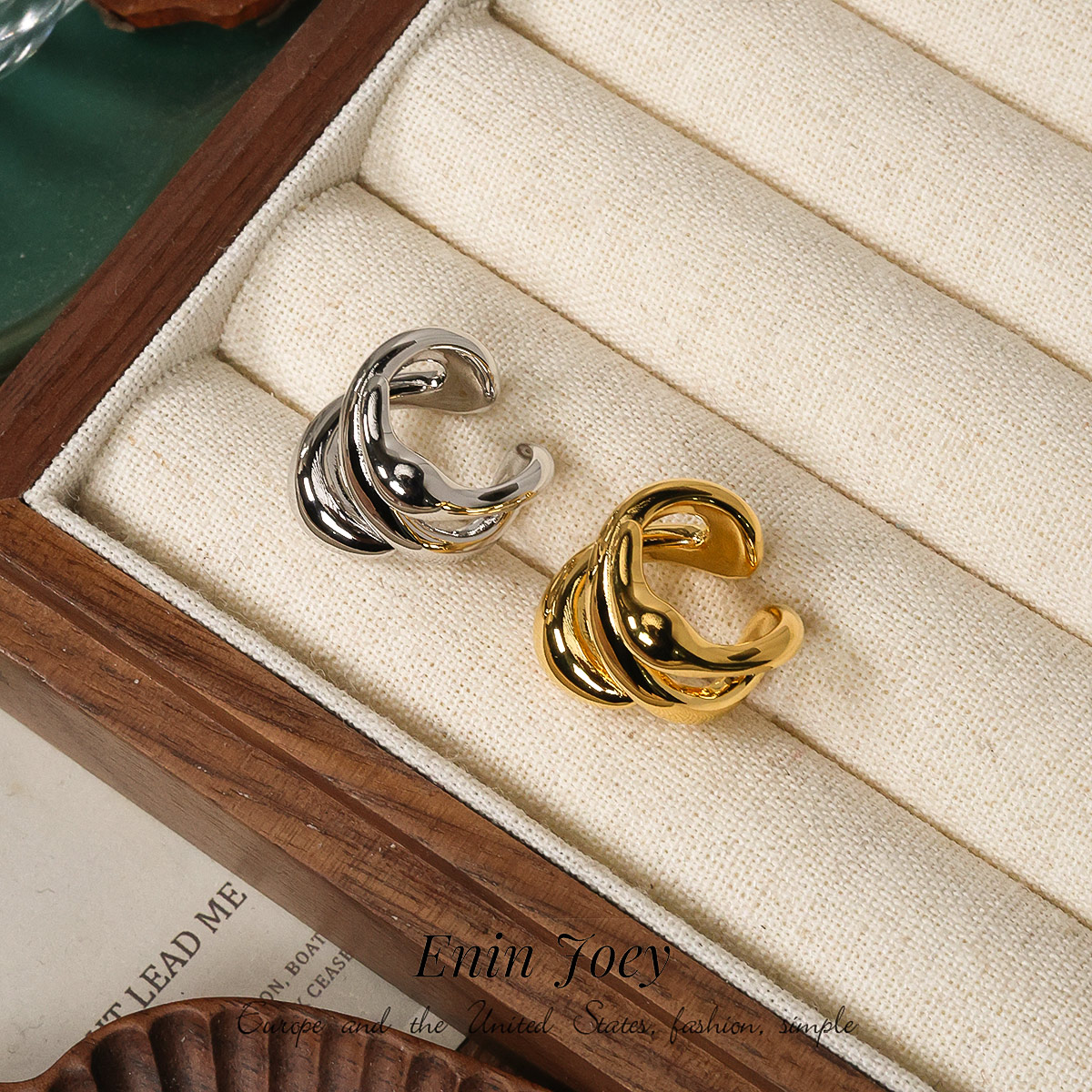 精度抛光ins设计高级感耳骨夹女