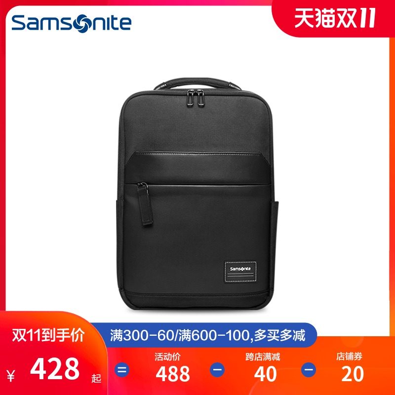 Samsonite/新秀丽双肩包男 新款多功能通勤商务双肩背包电脑包TT0