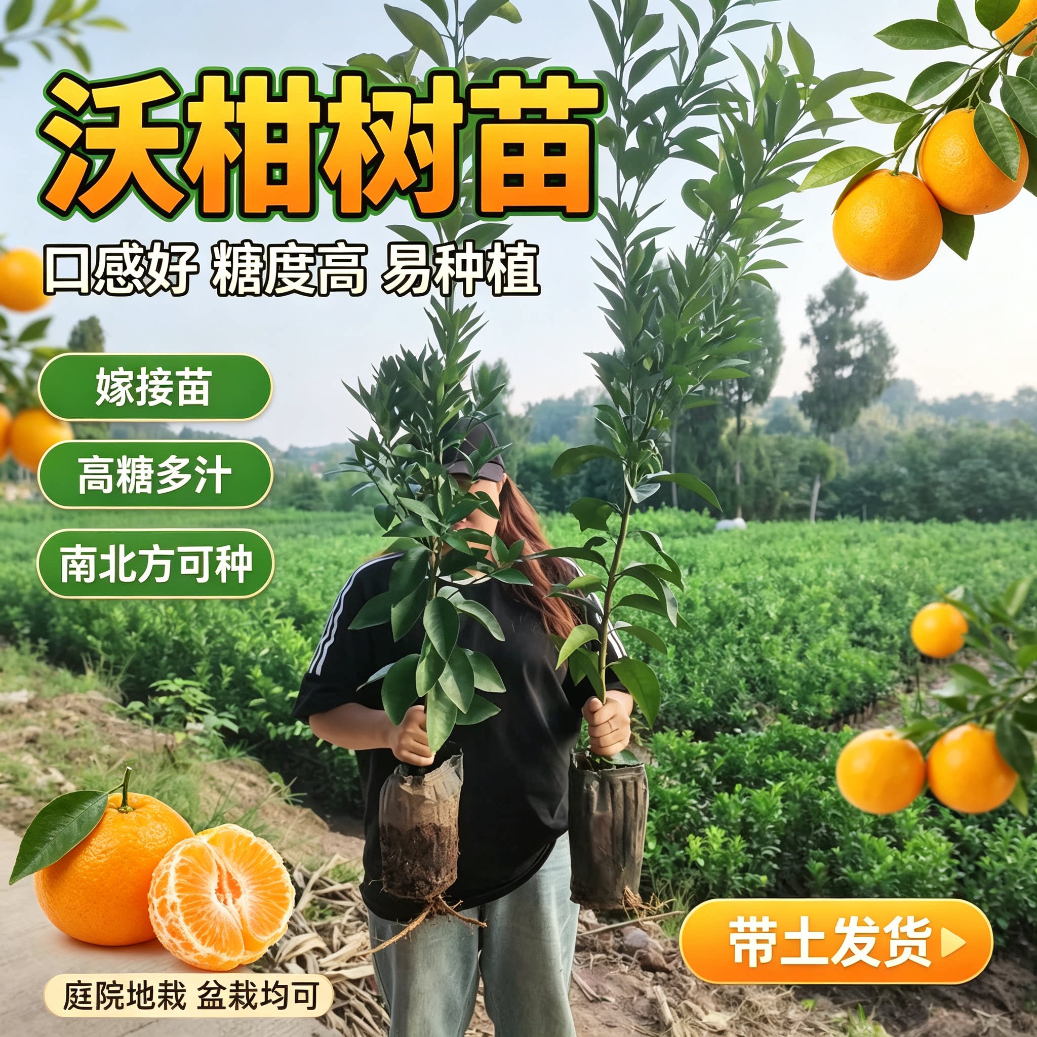 沃柑柑橘苗果树苗果子甜