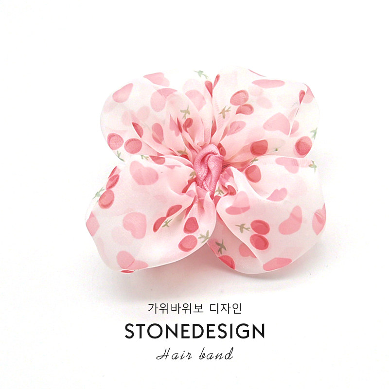 女童可爱甜美爱心蝴蝶结发绳儿童洋气公主丸子头发圈扎头发皮筋女