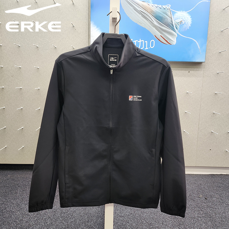 鸿星尔克秋季男子休闲立领外套