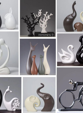 北欧陶瓷摆件家居饰品ins风客厅