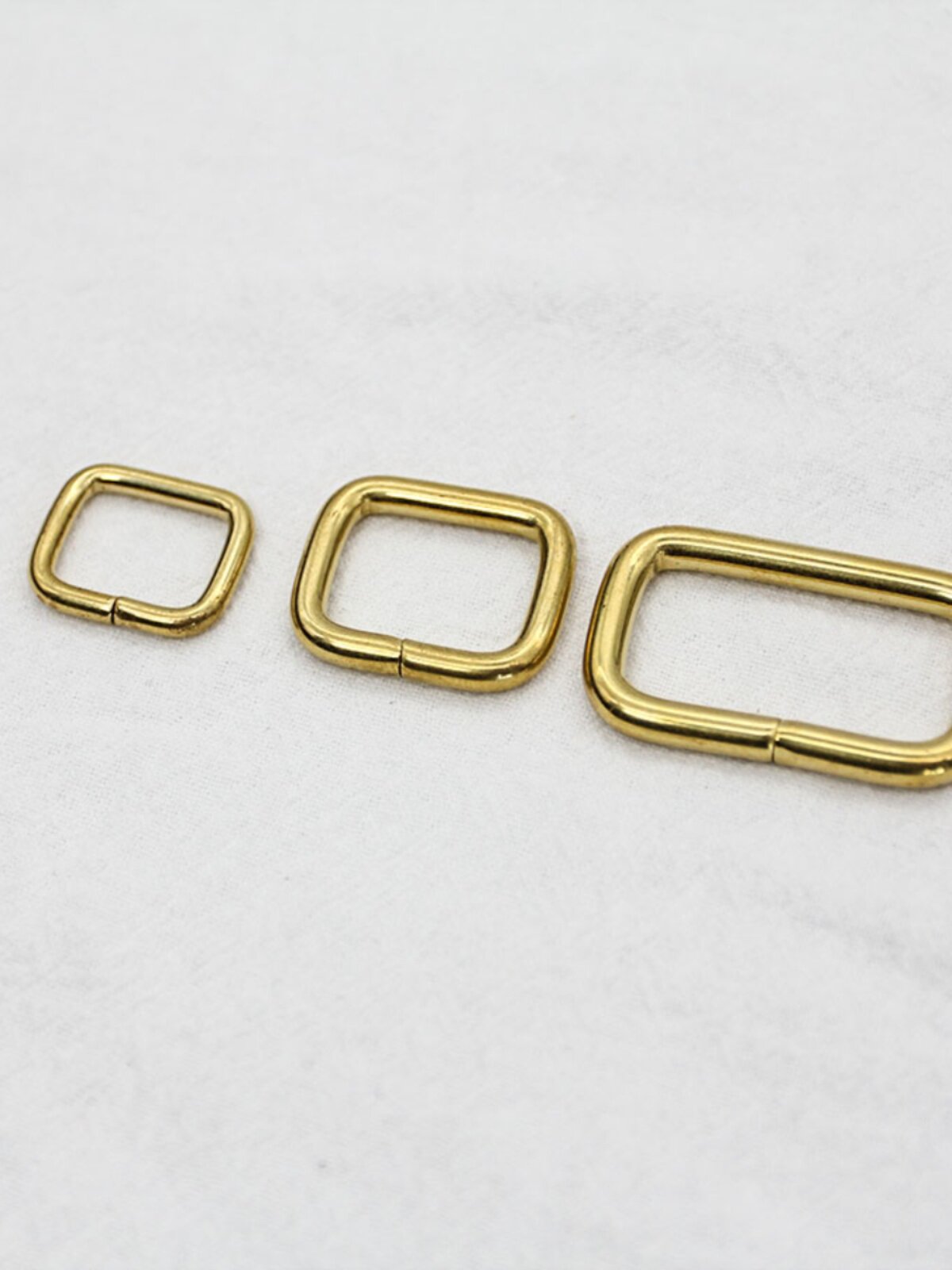 PURE COPPER SQUARE BUCKLE HANDMADE LEATHER GOODS BAG ACCESSORIES SHOULDER STRAP CONNECTING RING SQUARE RING RECTANGULAR RING SQUARE MOUTH WORD RING