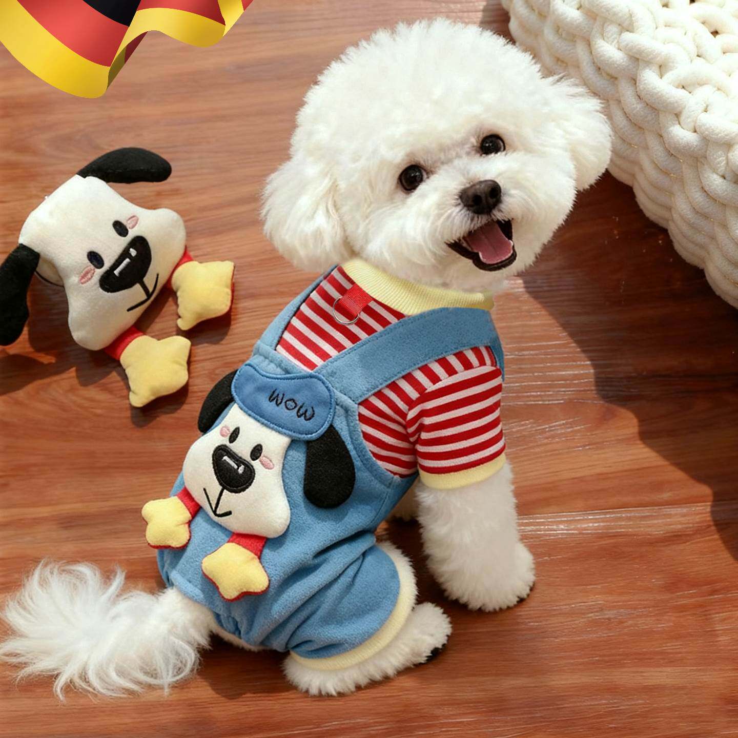 可牵引狗狗衣服秋冬装加厚泰迪比熊博美小型犬保暖可爱四脚衣新款