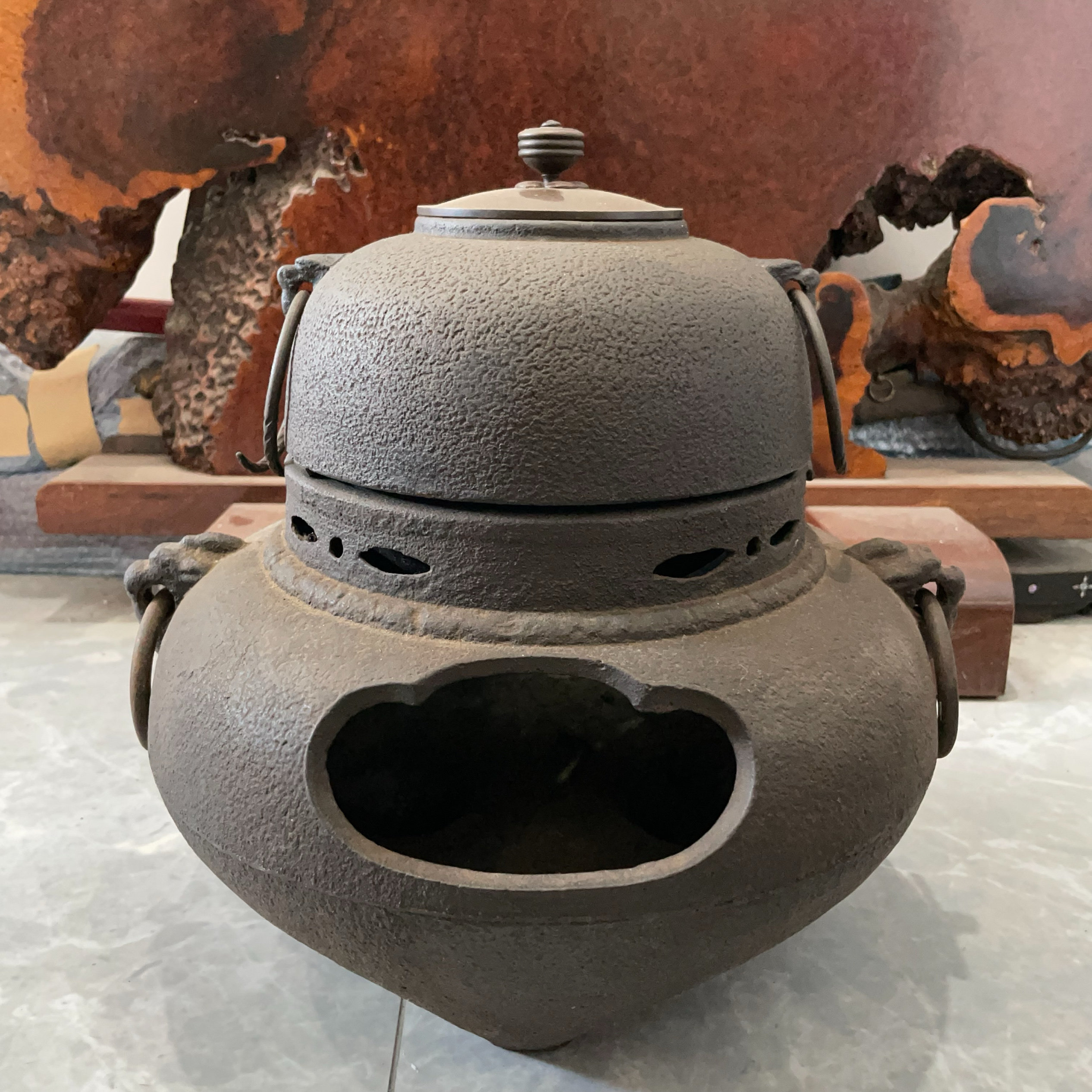 特价 日本制 铁釜 鬼面风炉 茶道具 煮茶炉,餐饮具,煮茶炉,淘宝优惠券,粉丝福利购,淘宝优惠卷