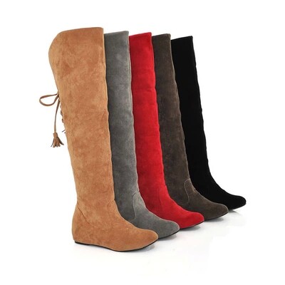 2017大码女鞋雪地靴 Women winter Knee-high boots Snow shoes