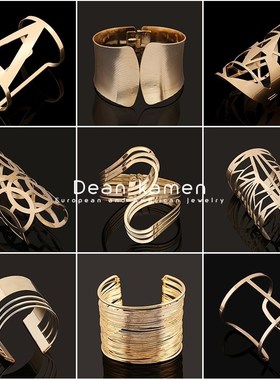 欧美时尚个性仿金手镯Fashion personality metal bracelet women
