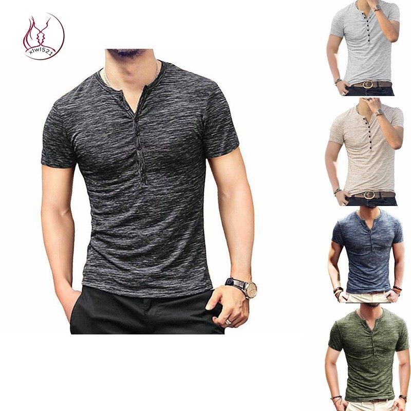 tshirfomenupa亨利领男图片