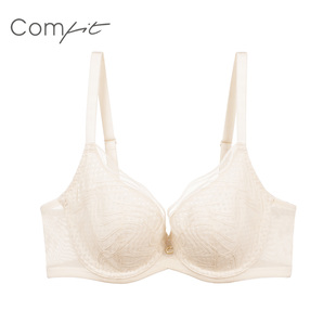 安莉芳Comfit蜂巢杯夏季天超薄款大码内衣女大胸显小防下垂文胸罩