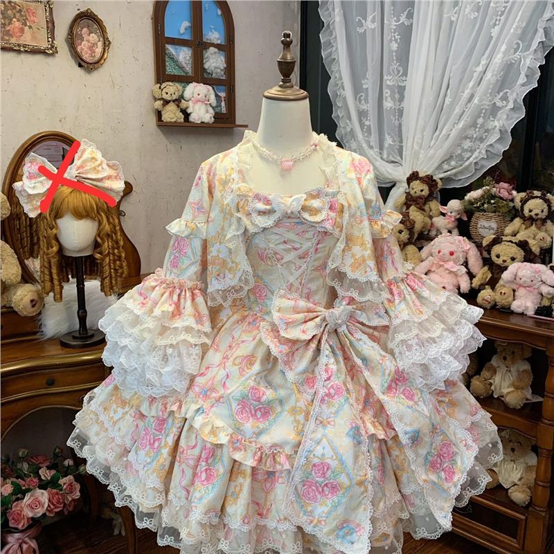 莺龄~原创设计Lolita洋装花墙
