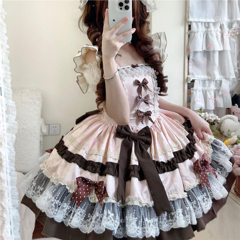 原创正品【焦糖奶霜】Lolita洋装公主裙可爱jsk洛丽塔甜美连衣裙
