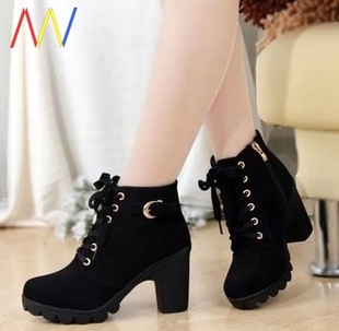 Leater Winter Boots Ankle for Ladies Soes Women