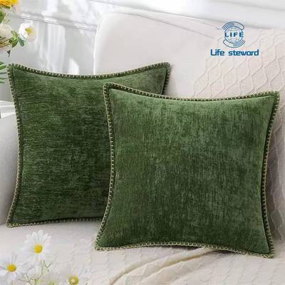 45x45 Chenille Cushion Cover Pillowcase 40x40cm Sofa Decor