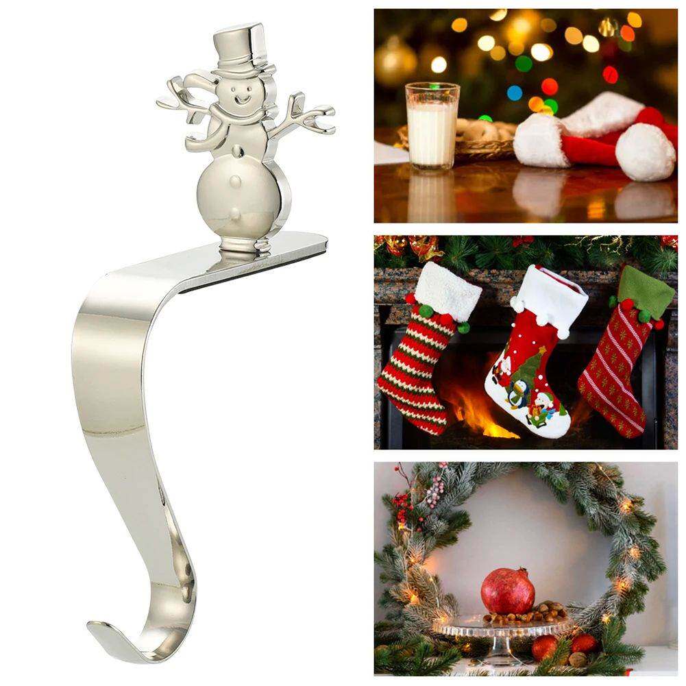 Christmas Stocking Holders Elk Christmas Tree Snowman Snowfl