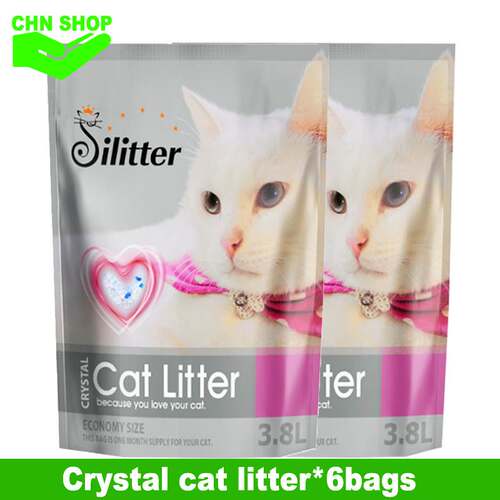 CrystaL Cat Litter 3.8L*6 bag CrystaL sand Cat toiLet toiLet