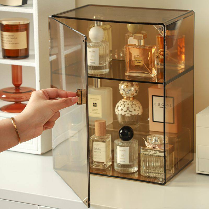 香水收纳展示柜防尘展柜可开门高级感置物架化妆品瓶瓶罐罐轻奢,住宅家具,儿童斗柜,淘宝优惠券,粉丝福利购,淘宝优惠卷