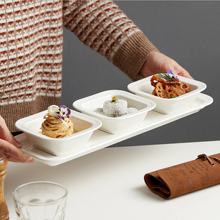 凉菜盘家用高端网红分格餐盘摆盘商用冷菜小碟子陶瓷餐具组合拼盘